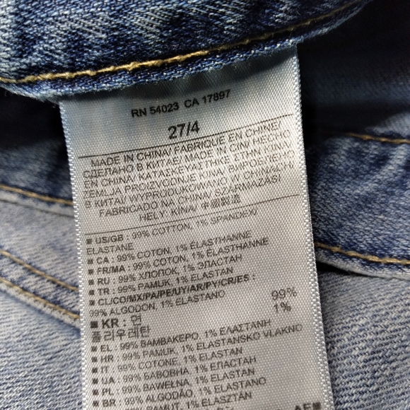 Banana Republic Denim Jean Cuffed Shorts Size 4 - Picture 12 of 12